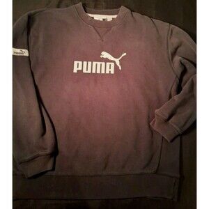 Puma Size L Long Sleeve Sweatshirt Black